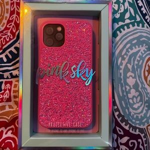 Hot pink glitter iPhone 12/ iPhone 12 Pro case
